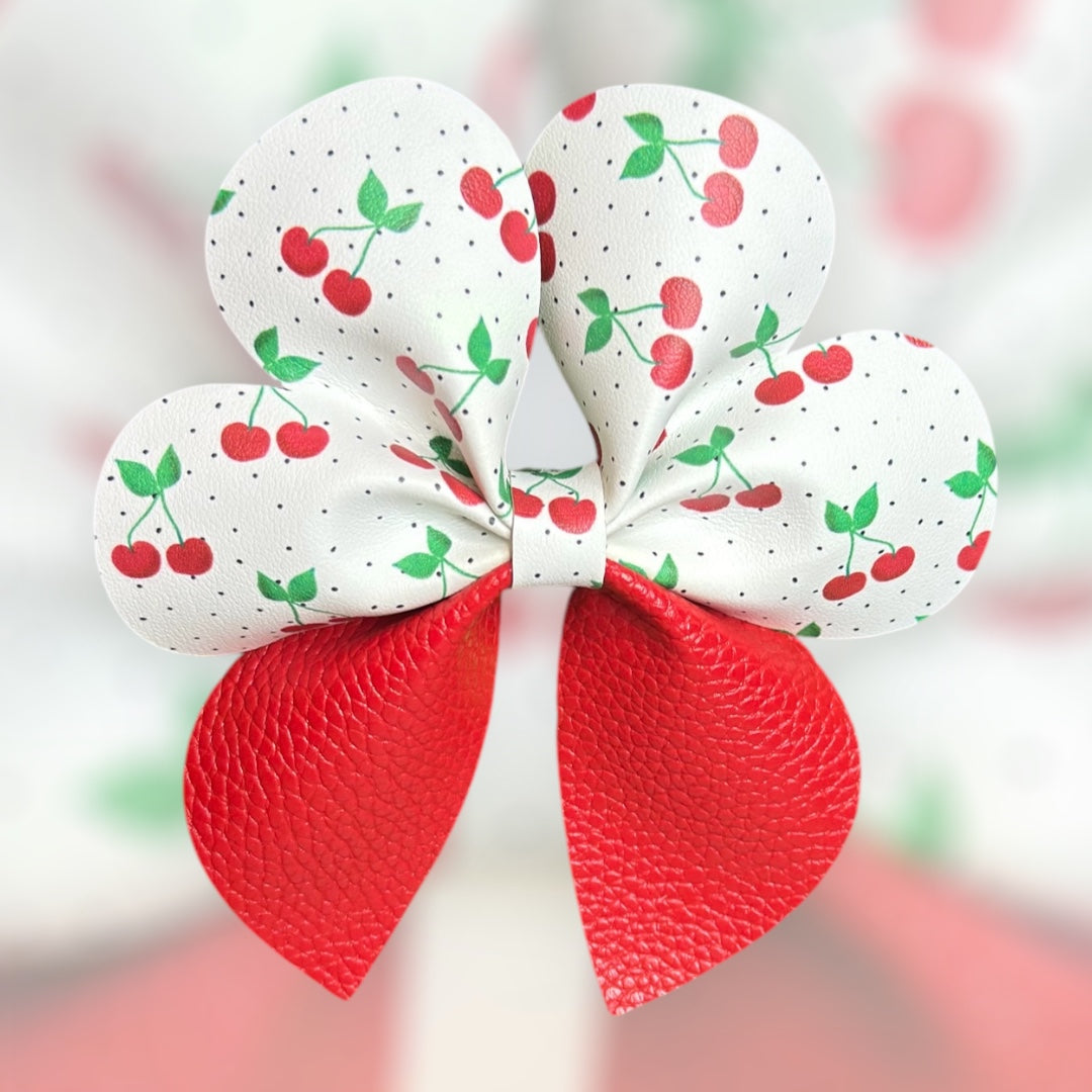 sweetheart sailor bow/cherries